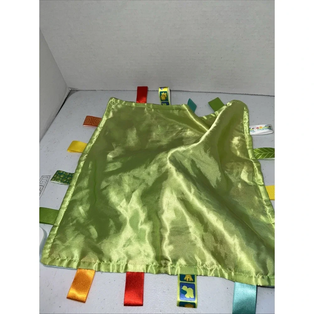 Taggies Mary Meyer Monkey Plush Dazzle Dots Baby Lovey Security Blanket Satin